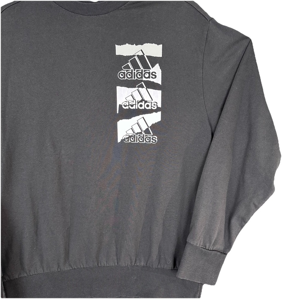 Adidas Shirt Mens Black Long Sleeve Athletic Performance Sports XS
